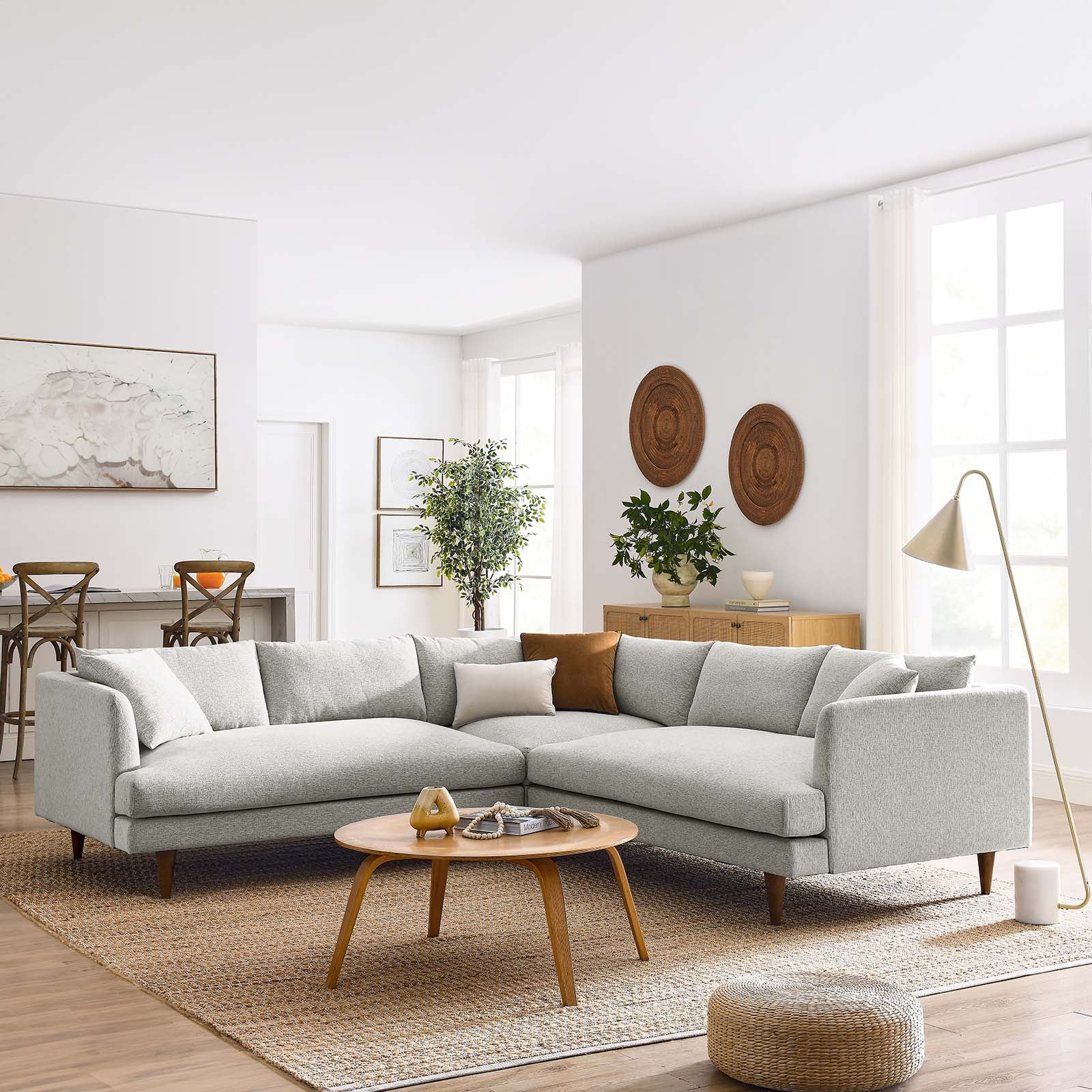 Zoya Down Filled Overstuffed 3 Piece Sectional Sofa By Modway - EEI-6613 | Sectional | Modishstore - 18