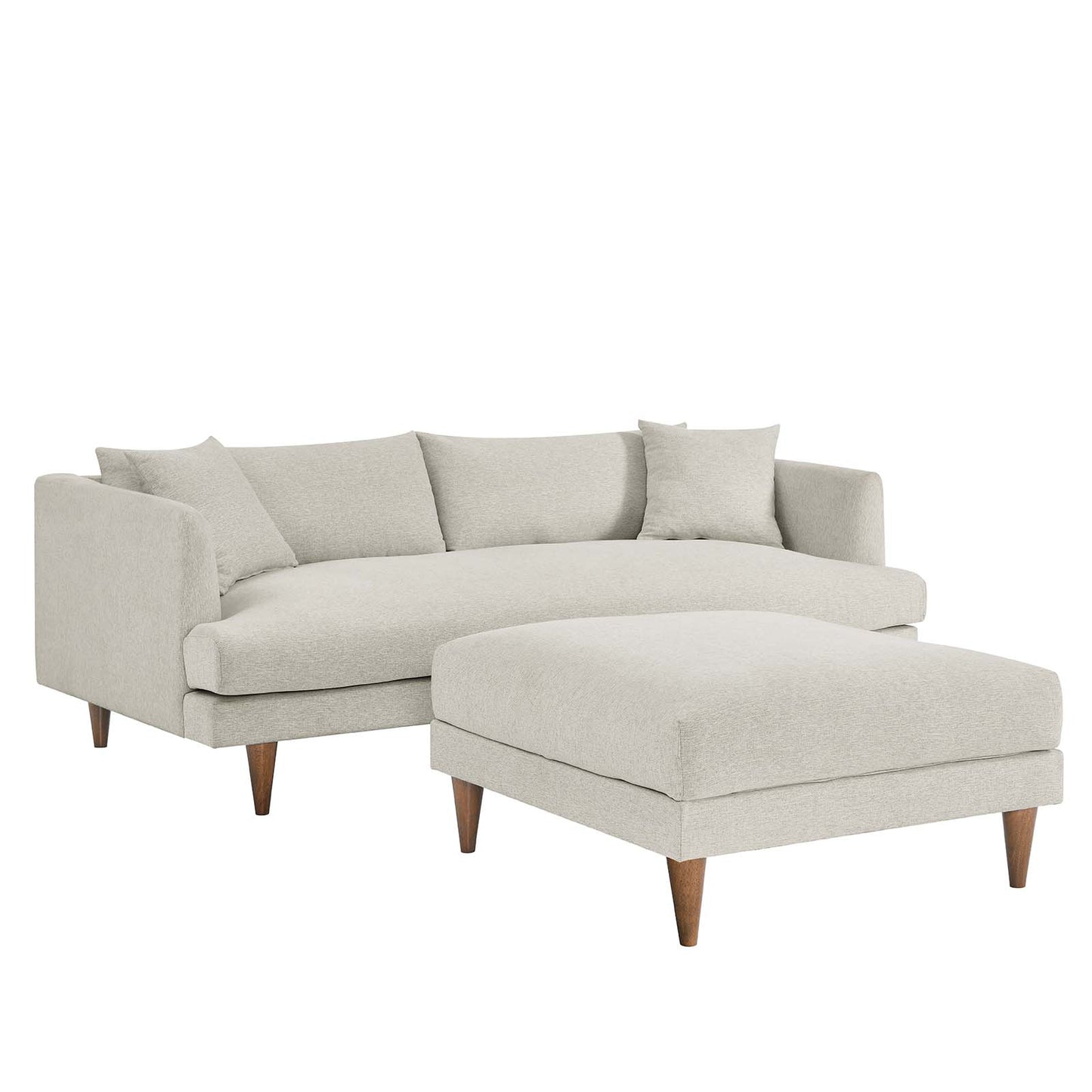 Zoya Down Filled Overstuffed Sofa and Ottoman Set By Modway - EEI-6614 | Sectional | Modishstore - 11
