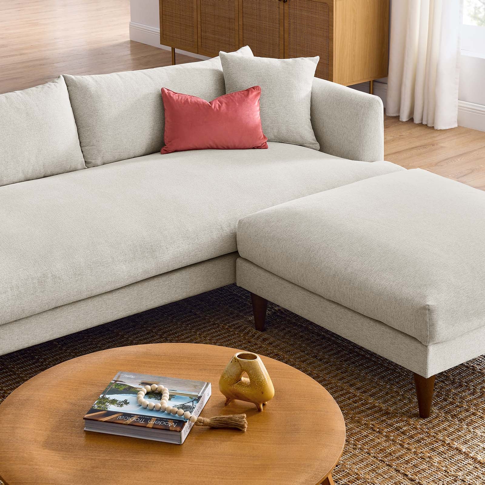 Zoya Down Filled Overstuffed Sofa and Ottoman Set By Modway - EEI-6614 | Sectional | Modishstore - 20