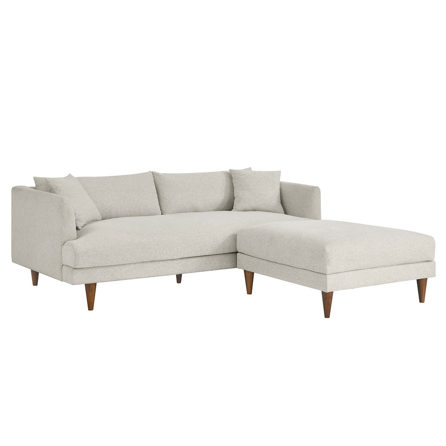 Zoya Down Filled Overstuffed Sofa and Ottoman Set By Modway - EEI-6614 | Sectional | Modishstore - 15
