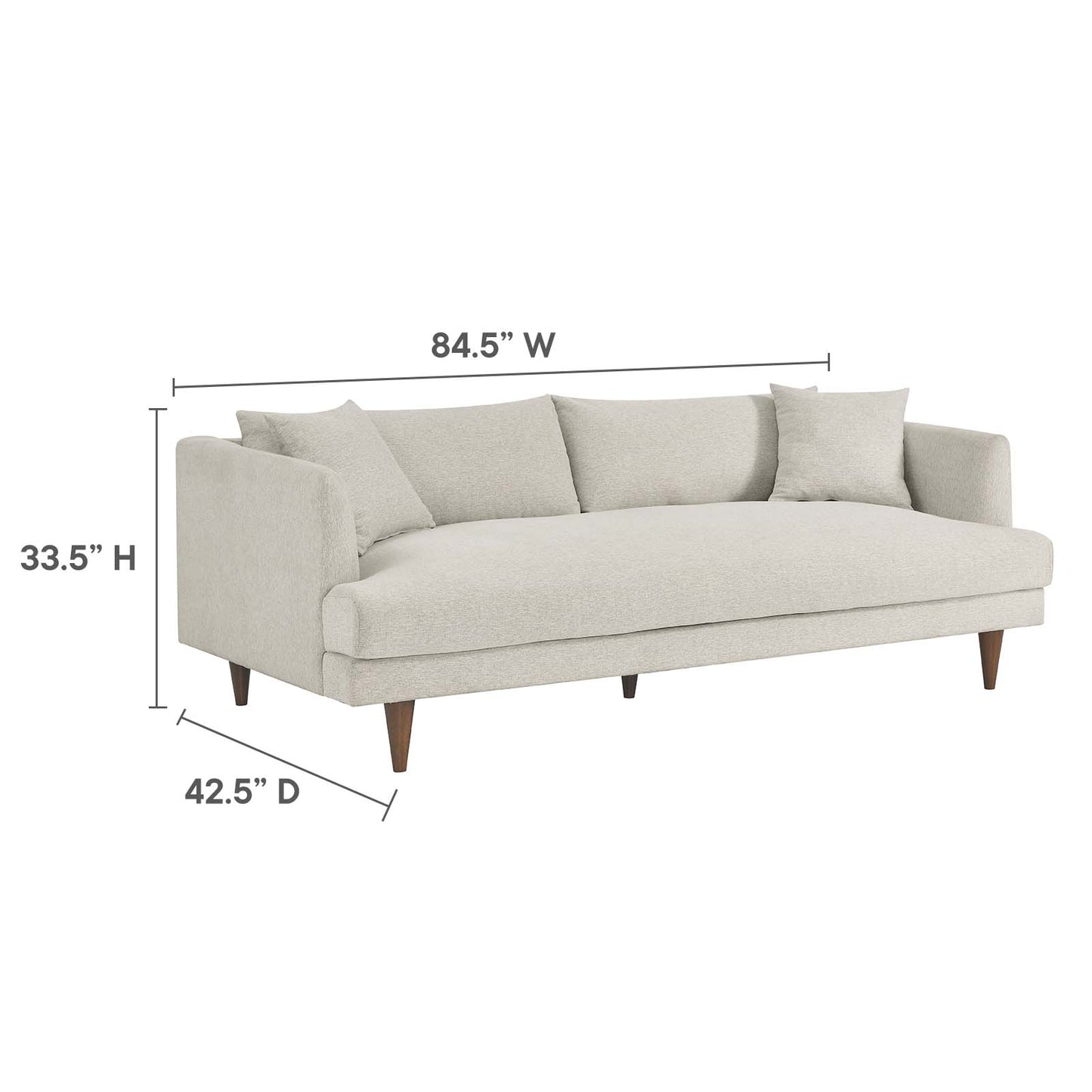 Zoya Down Filled Overstuffed Sofa and Ottoman Set By Modway - EEI-6614 | Sectional | Modishstore - 18