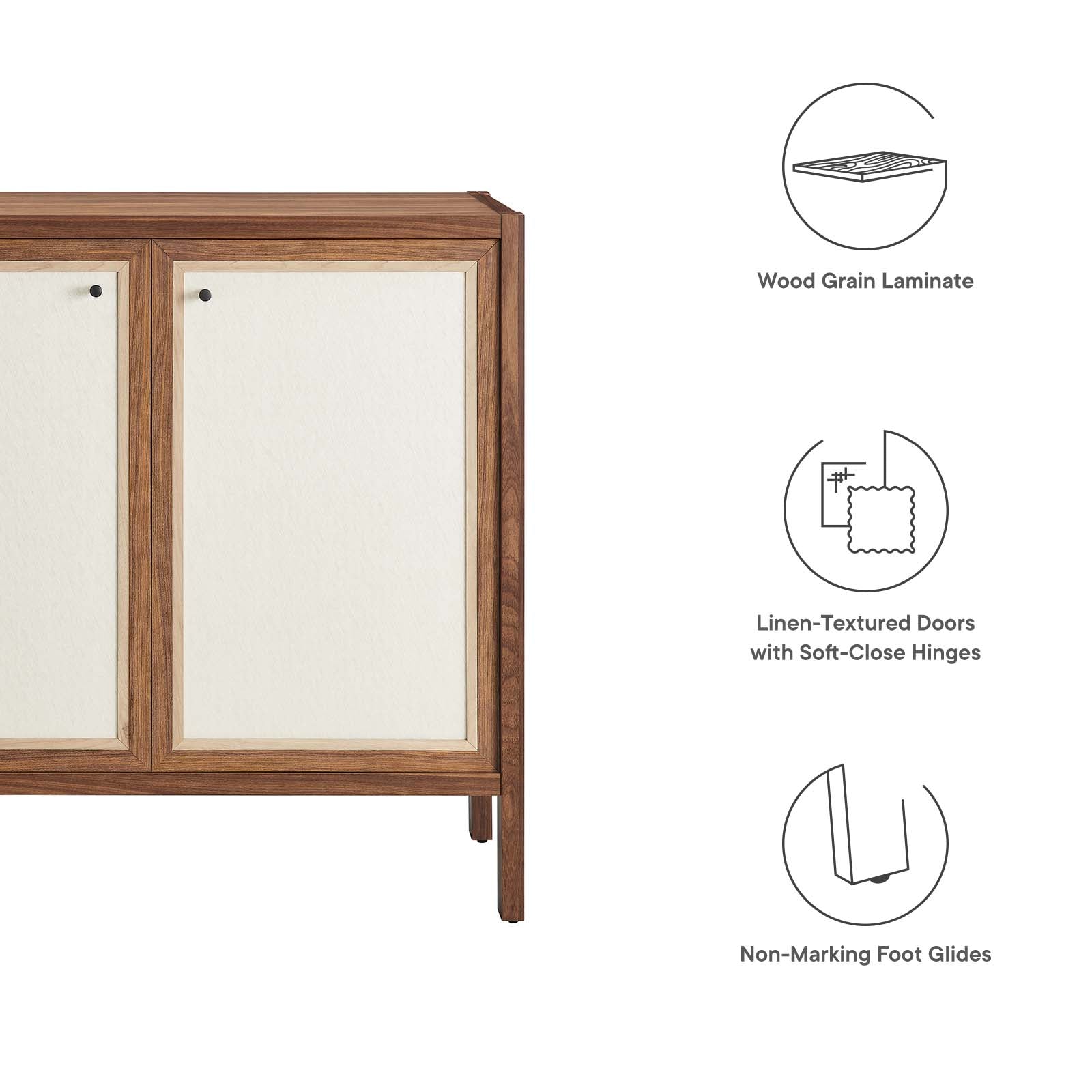 Capri 33" Wood Grain Storage Cabinet By Modway - EEI-6615 | Cabinets | Modishstore - 6