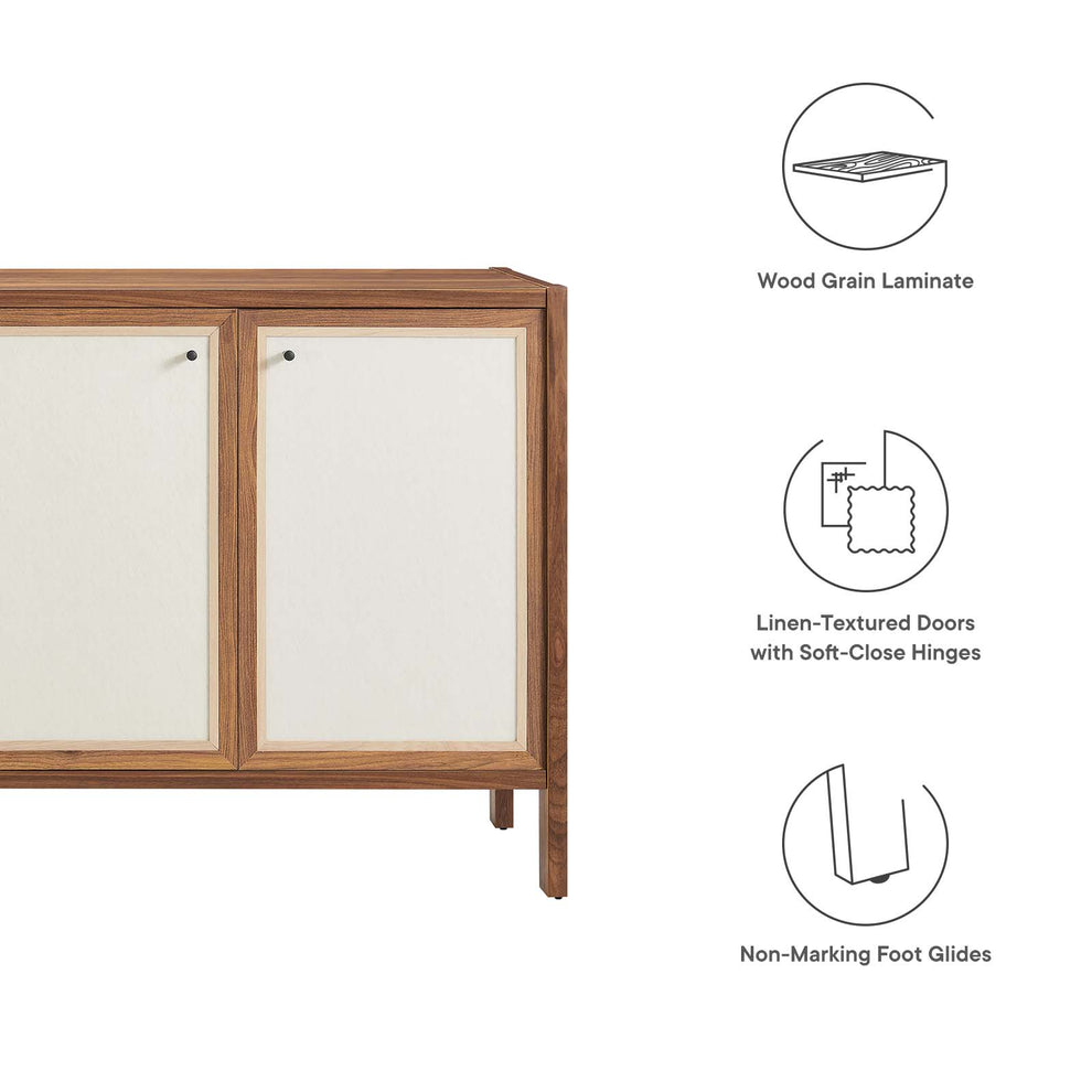 Capri 65" Wood Grain Sideboard Storage Cabinet By Modway - EEI-6616 | Cabinets | Modishstore - 6
