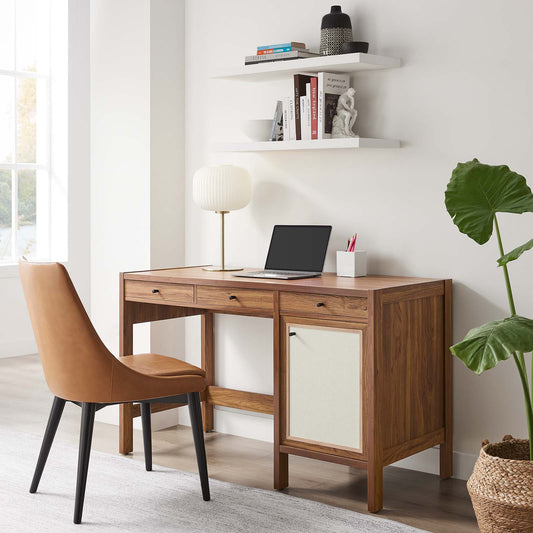Capri 49" Wood Grain Office Desk By Modway - EEI-6617 | Cabinets | Modishstore