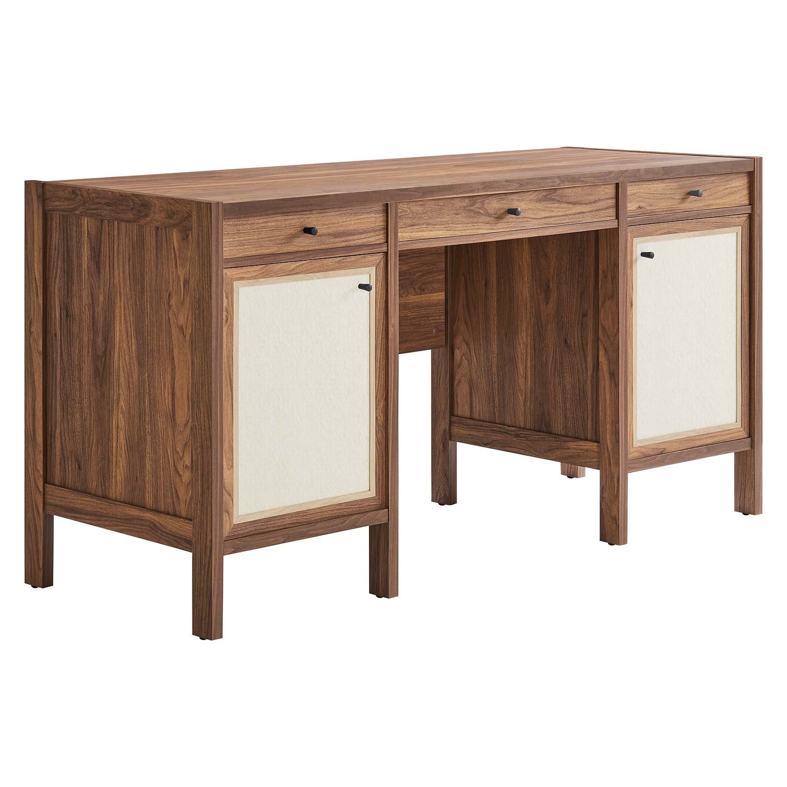 Capri 58" Wood Grain Office Desk By Modway - EEI-6618 | Cabinets | Modishstore - 2