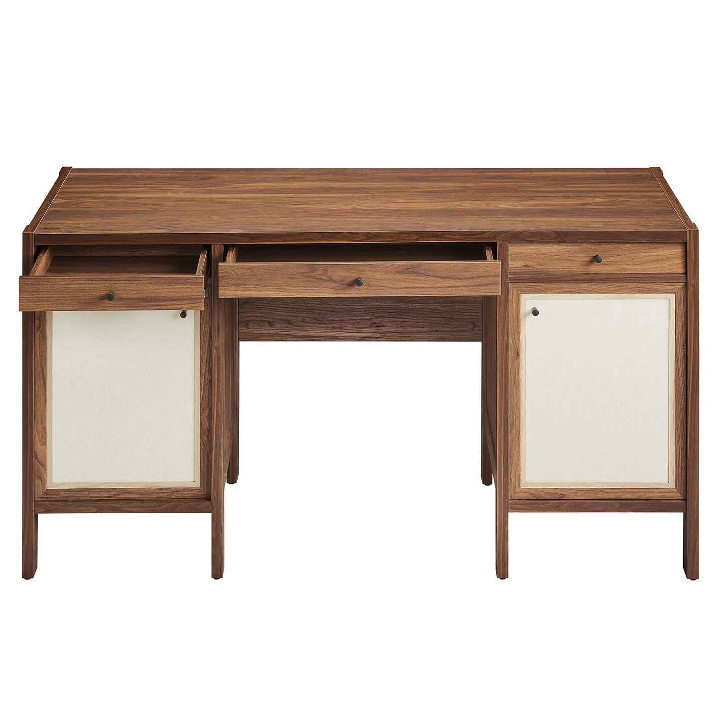 Capri 58" Wood Grain Office Desk By Modway - EEI-6618 | Cabinets | Modishstore - 6