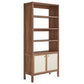 Capri 4-Shelf Wood Grain Bookcase By Modway - EEI-6619 | Cabinets | Modishstore - 1