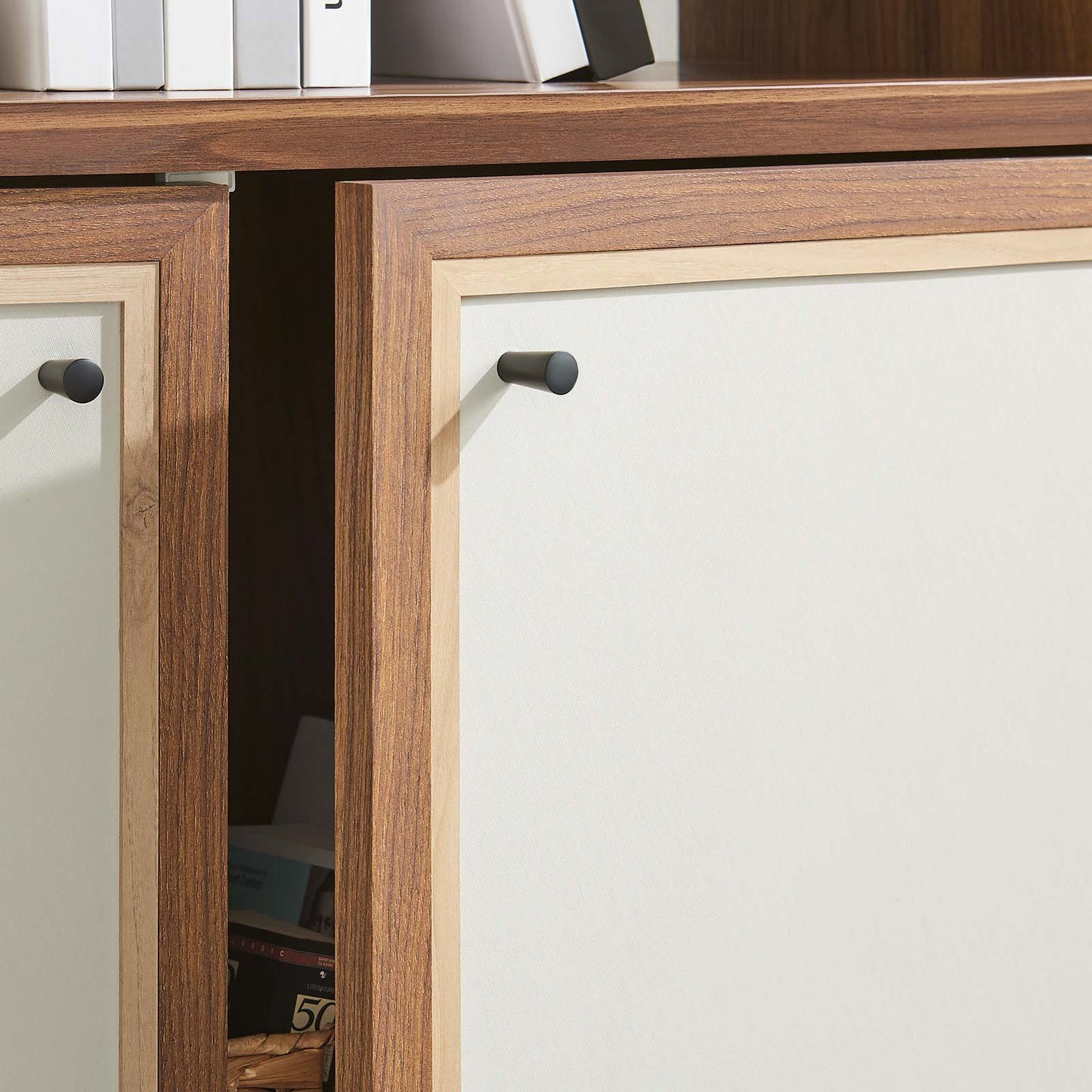 Capri 4-Shelf Wood Grain Bookcase By Modway - EEI-6619 | Cabinets | Modishstore - 8