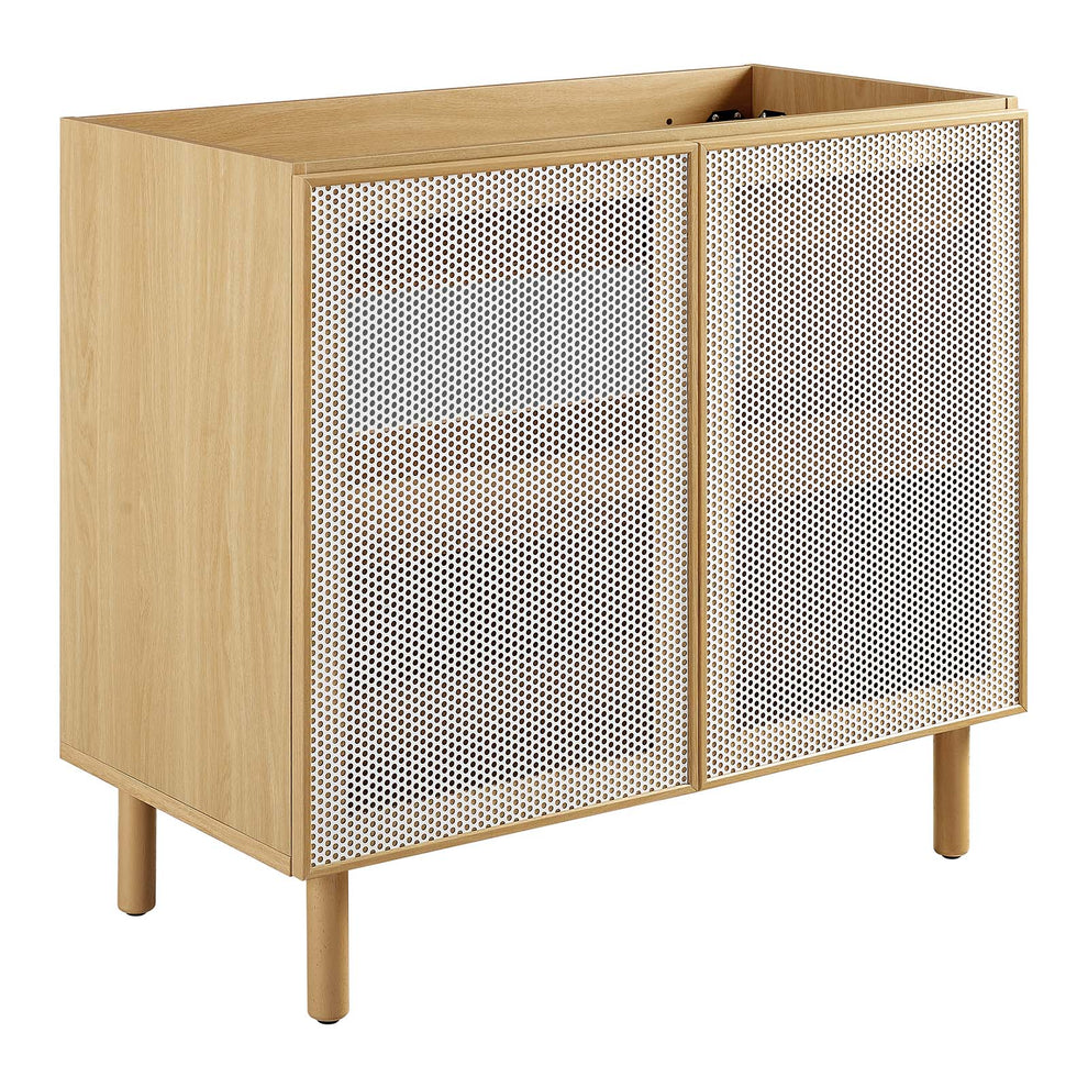 Calla 36" Perforated Metal Bathroom Vanity Cabinet (Sink Basin Not Included) By Modway - EEI-6622 | Bathroom Accessories | Modishstore - 1