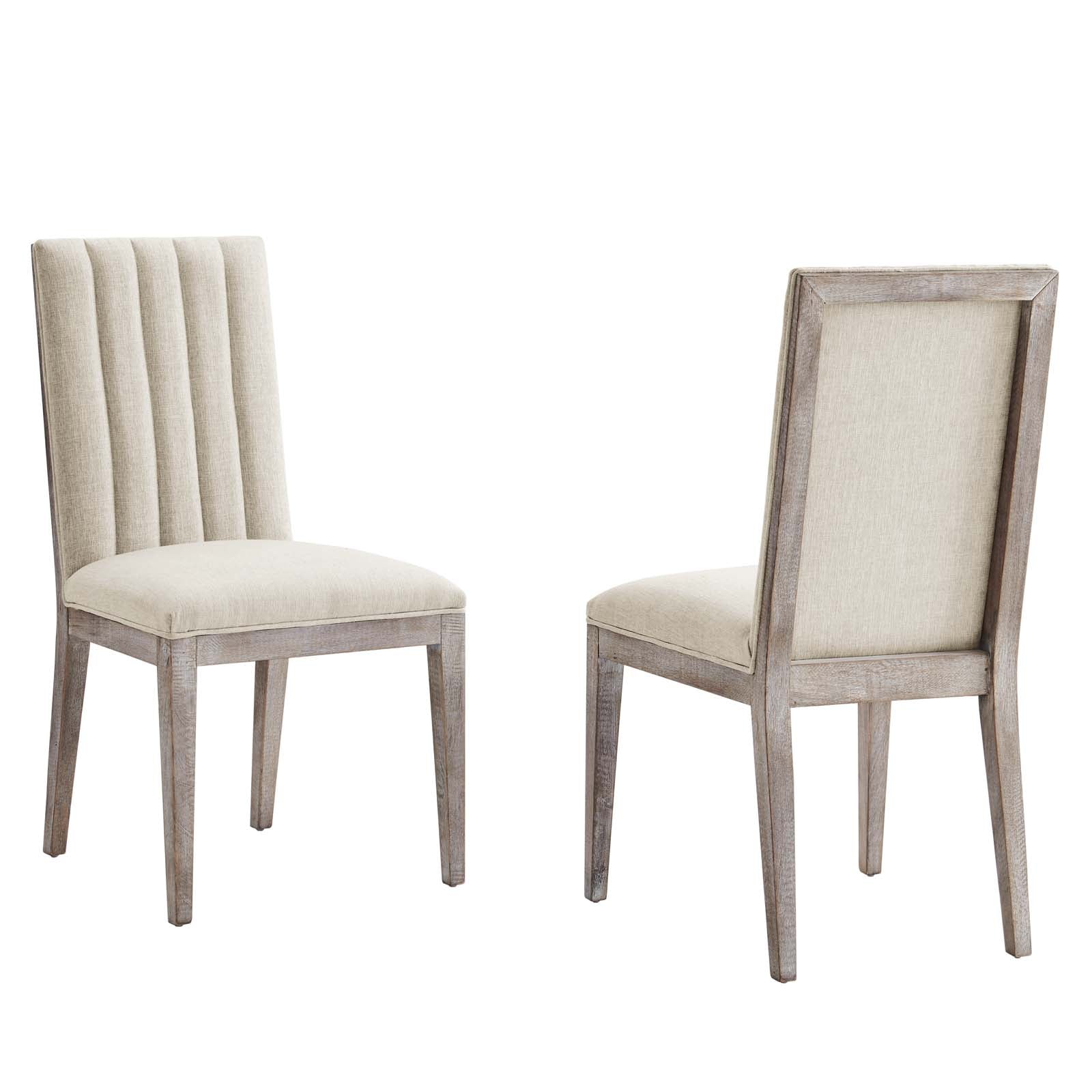 Maisonette French Vintage Tufted Fabric Dining Side Chairs Set of 2 By Modway - EEI-6623 | Dining Chairs | Modishstore - 2
