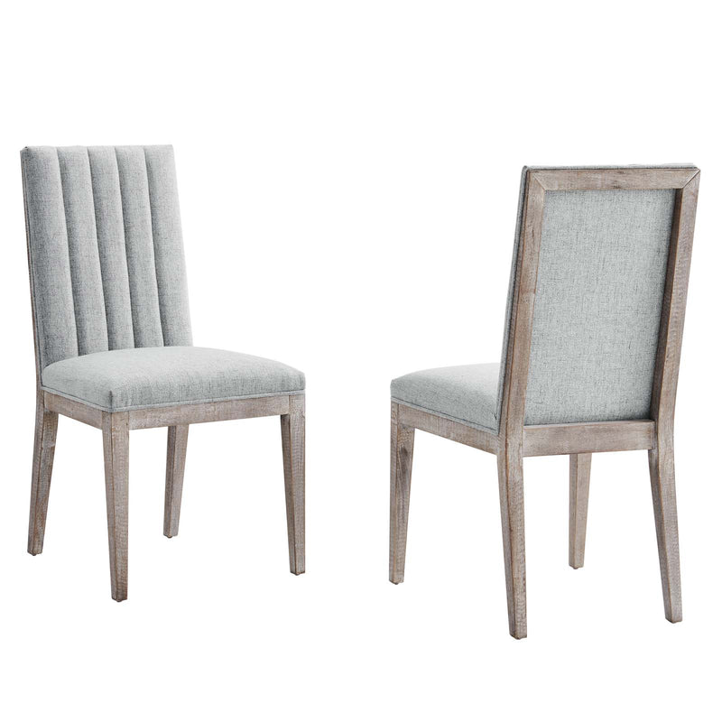 Maisonette French Vintage Tufted Fabric Dining Side Chairs Set of 2 By Modway - EEI-6623 | Dining Chairs | Modishstore - 9