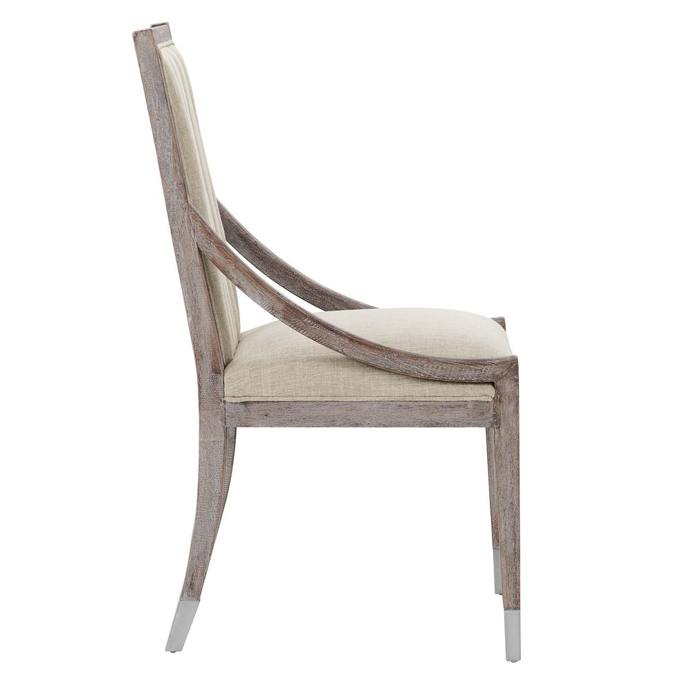 Maison French Vintage Tufted Fabric Dining Armchairs Set of 2 By Modway - EEI-6624 | Dining Chairs | Modishstore - 6