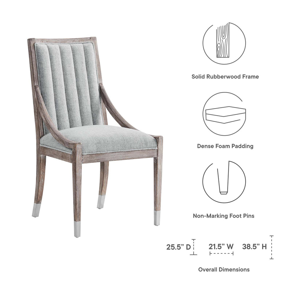 Maison French Vintage Tufted Fabric Dining Armchairs Set of 2 By Modway - EEI-6624 | Dining Chairs | Modishstore - 16