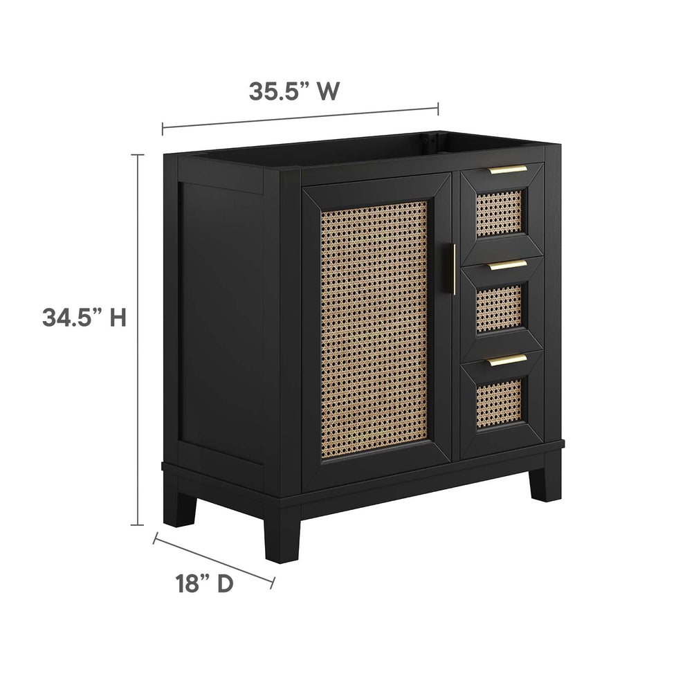 Dixie 36” Solid Wood Bathroom Vanity Cabinet (Sink Basin Not Included) By Modway - EEI-6626 | Bathroom Accessories | Modishstore - 3