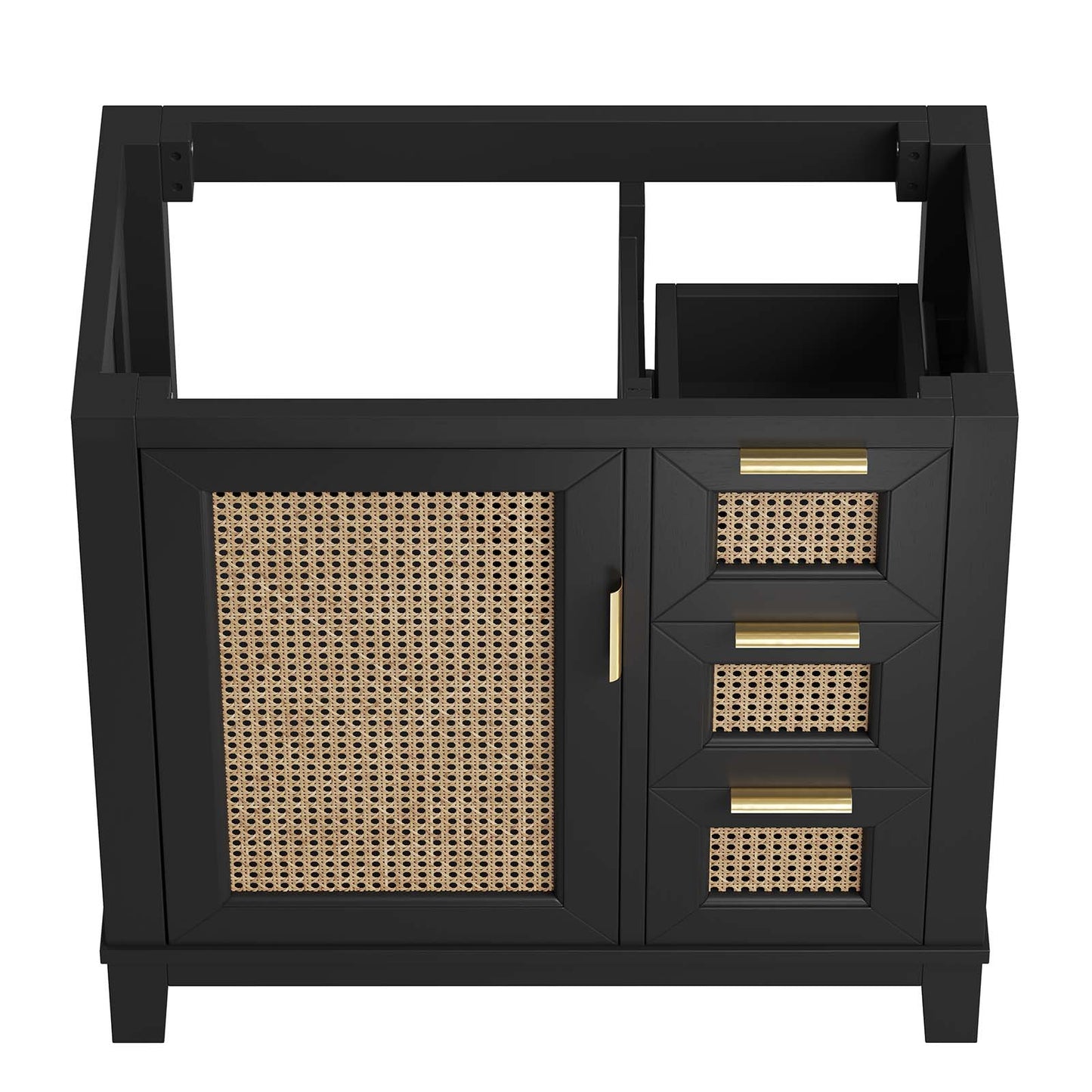 Dixie 36” Solid Wood Bathroom Vanity Cabinet (Sink Basin Not Included) By Modway - EEI-6626 | Bathroom Accessories | Modishstore - 7