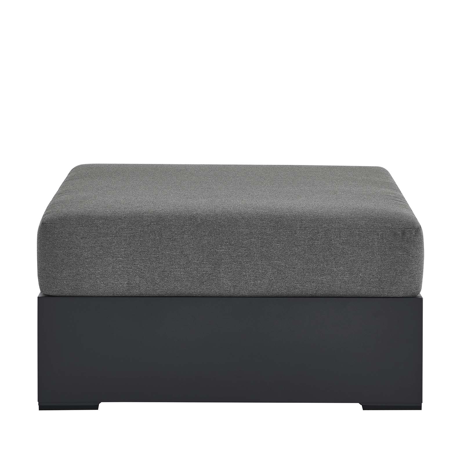 Tahoe Outdoor Patio Powder-Coated Aluminum Ottoman By Modway - EEI-6627 | Outdoor Sofas, Loveseats & Sectionals | Modishstore - 3