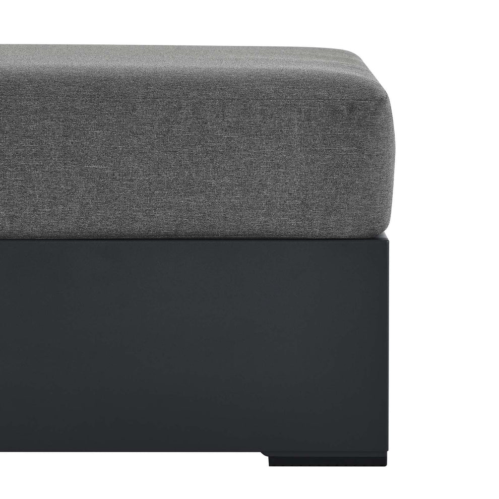 Tahoe Outdoor Patio Powder-Coated Aluminum Ottoman By Modway - EEI-6627 | Outdoor Sofas, Loveseats & Sectionals | Modishstore - 5