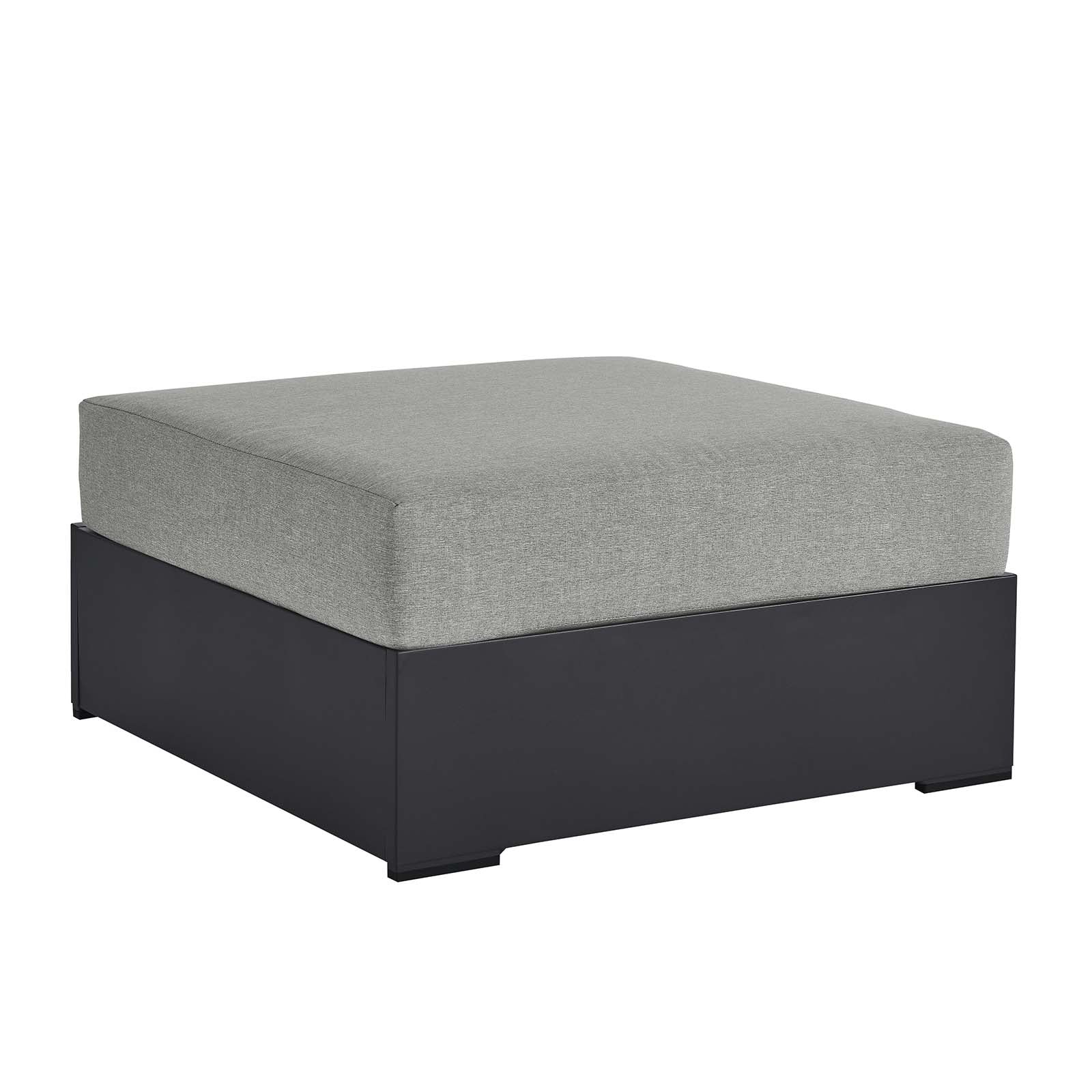 Tahoe Outdoor Patio Powder-Coated Aluminum Ottoman By Modway - EEI-6627 | Outdoor Sofas, Loveseats & Sectionals | Modishstore - 9