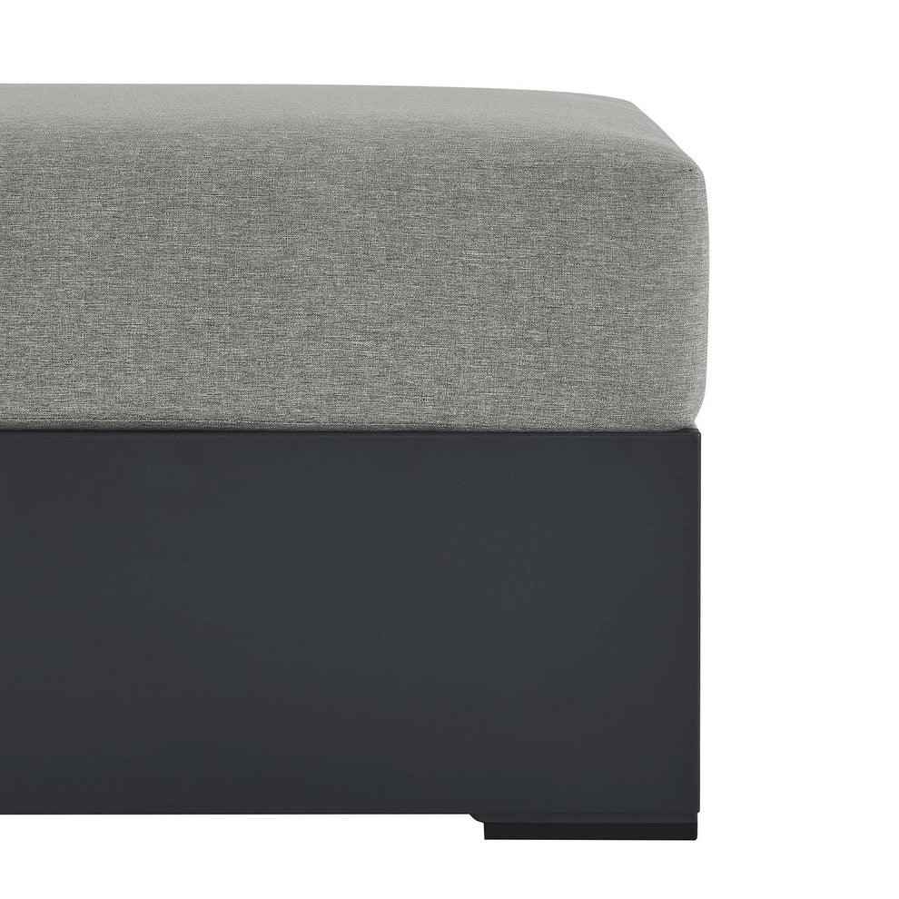 Tahoe Outdoor Patio Powder-Coated Aluminum Ottoman By Modway - EEI-6627 | Outdoor Sofas, Loveseats & Sectionals | Modishstore - 12