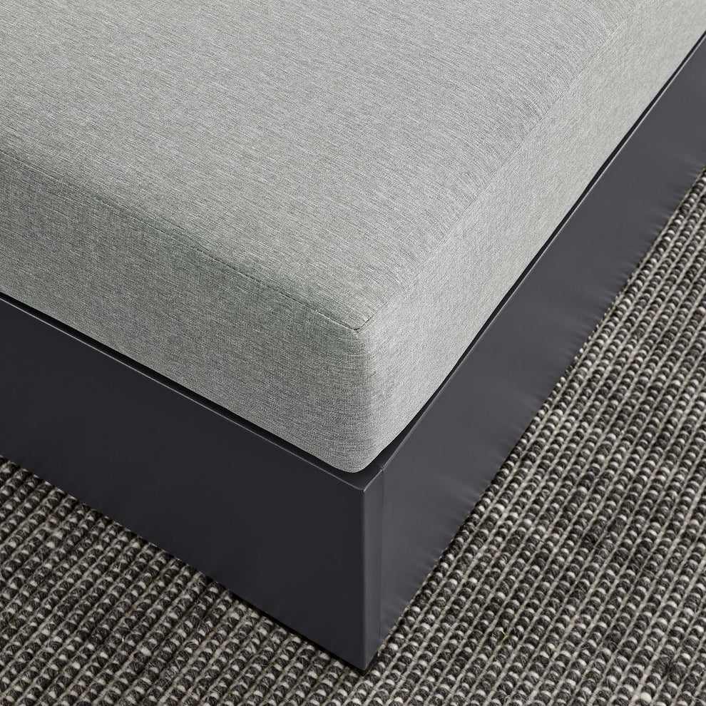 Tahoe Outdoor Patio Powder-Coated Aluminum Ottoman By Modway - EEI-6627 | Outdoor Sofas, Loveseats & Sectionals | Modishstore - 15