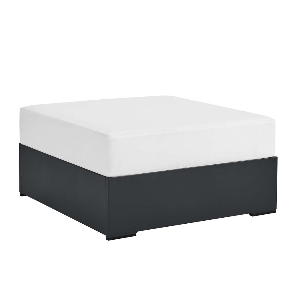Tahoe Outdoor Patio Powder-Coated Aluminum Ottoman By Modway - EEI-6627 | Outdoor Sofas, Loveseats & Sectionals | Modishstore - 17