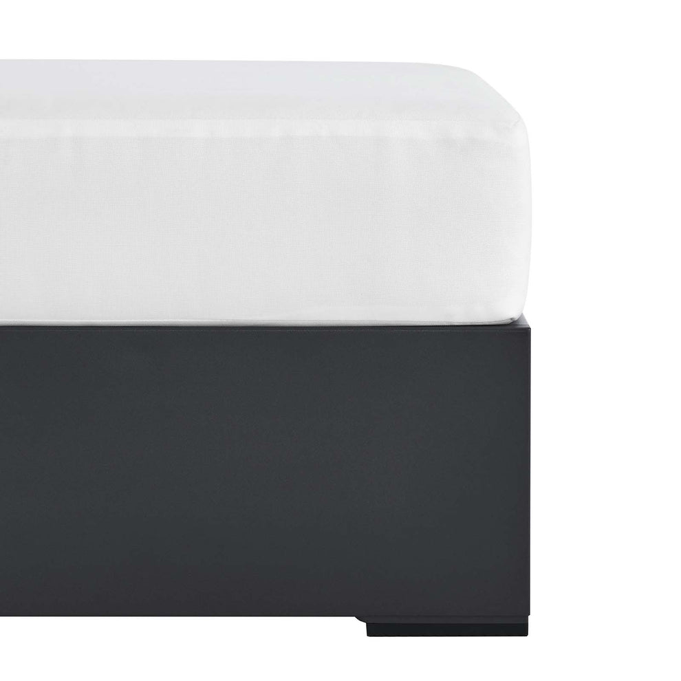 Tahoe Outdoor Patio Powder-Coated Aluminum Ottoman By Modway - EEI-6627 | Outdoor Sofas, Loveseats & Sectionals | Modishstore - 20