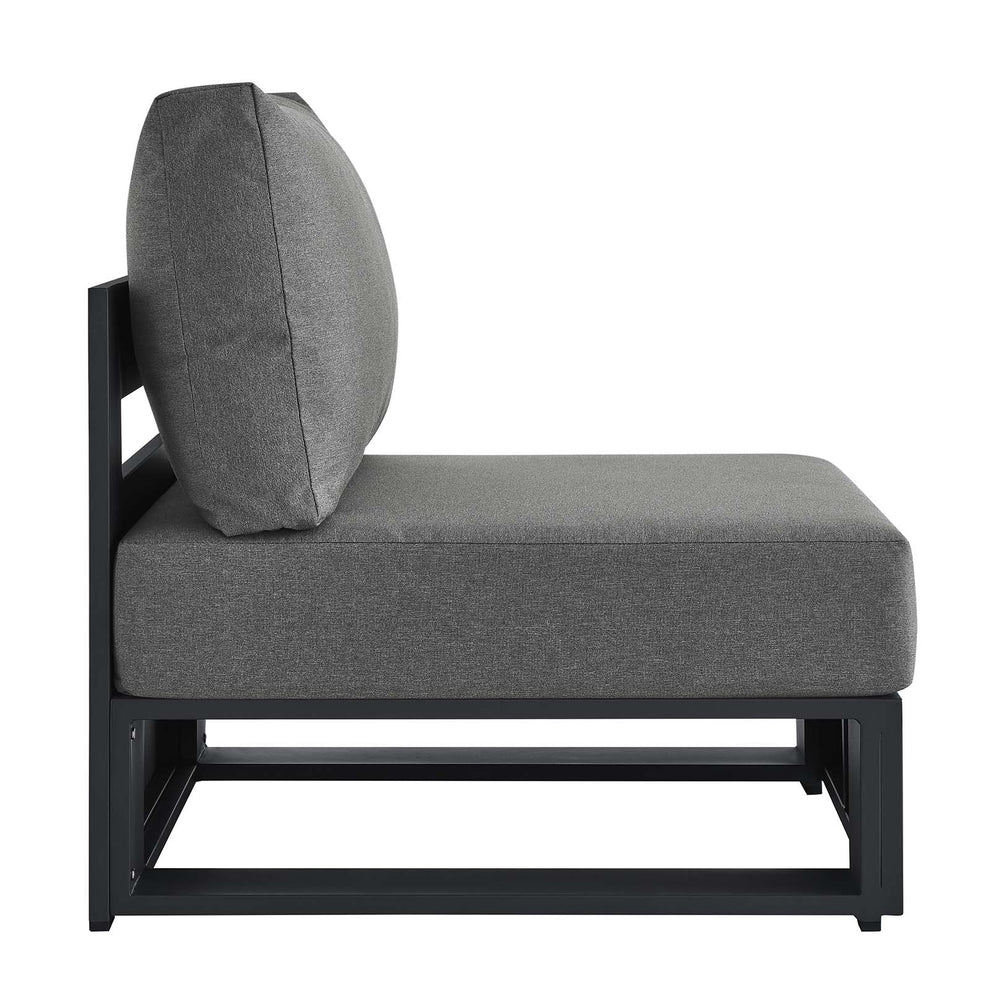 Tahoe Outdoor Patio Powder-Coated Aluminum Modular Armless Chair By Modway - EEI-6628 | Outdoor Sofas, Loveseats & Sectionals | Modishstore - 2