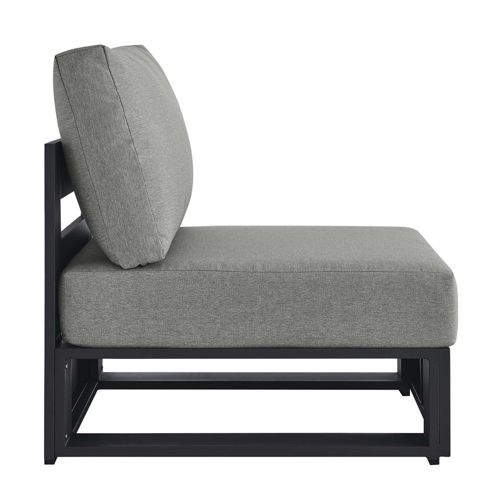 Tahoe Outdoor Patio Powder-Coated Aluminum Modular Armless Chair By Modway - EEI-6628 | Outdoor Sofas, Loveseats & Sectionals | Modishstore - 10