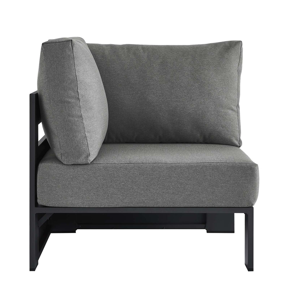 Tahoe Outdoor Patio Powder-Coated Aluminum Modular Corner Chair By Modway - EEI-6631 | Outdoor Sofas, Loveseats & Sectionals | Modishstore - 3