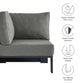 Tahoe Outdoor Patio Powder-Coated Aluminum Modular Corner Chair By Modway - EEI-6631 | Outdoor Sofas, Loveseats & Sectionals | Modishstore - 6