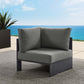 Tahoe Outdoor Patio Powder-Coated Aluminum Modular Corner Chair By Modway - EEI-6631 | Outdoor Sofas, Loveseats & Sectionals | Modishstore - 1