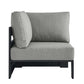 Tahoe Outdoor Patio Powder-Coated Aluminum Modular Corner Chair By Modway - EEI-6631 | Outdoor Sofas, Loveseats & Sectionals | Modishstore - 10