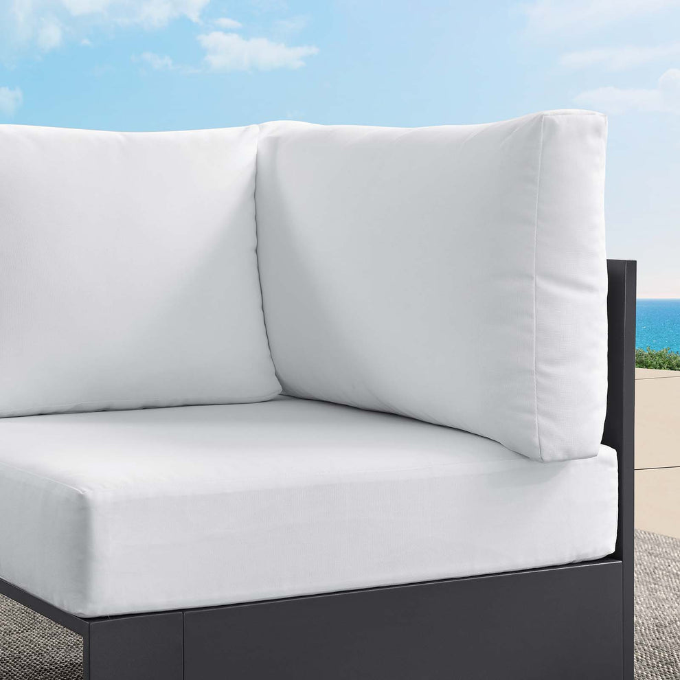 Tahoe Outdoor Patio Powder-Coated Aluminum Modular Corner Chair By Modway - EEI-6631 | Outdoor Sofas, Loveseats & Sectionals | Modishstore - 23