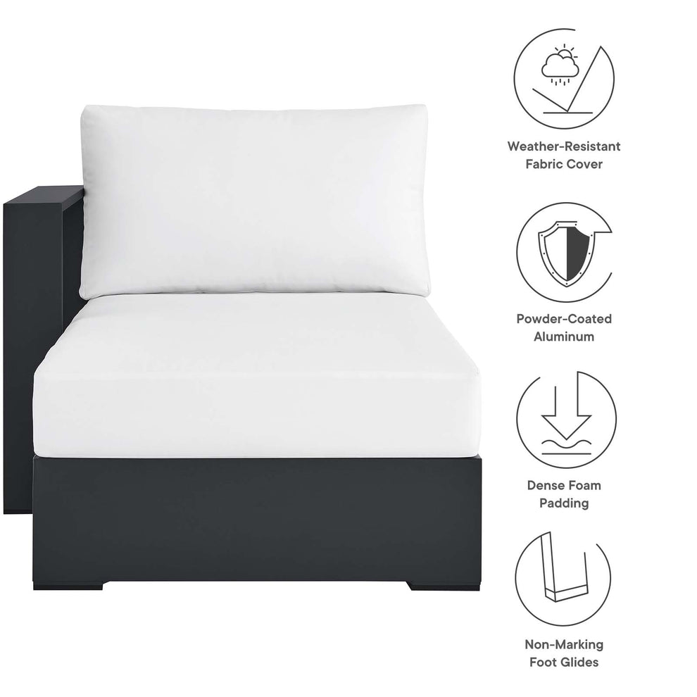 Tahoe Outdoor Patio Powder-Coated Aluminum Modular Left-Facing Chaise Lounge By Modway - EEI-6632 | Outdoor Sofas, Loveseats & Sectionals | Modishstore - 22