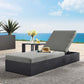 Tahoe Outdoor Patio Powder-Coated Aluminum Chaise Lounge Chair By Modway - EEI-6634 | Outdoor Chaise Lounges | Modishstore - 1