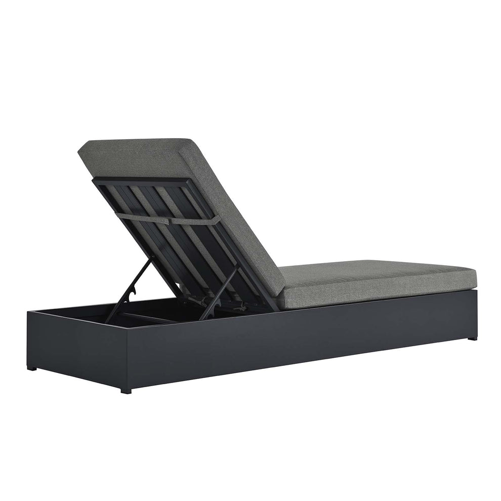 Tahoe Outdoor Patio Powder-Coated Aluminum Chaise Lounge Chair By Modway - EEI-6634 | Outdoor Chaise Lounges | Modishstore - 4