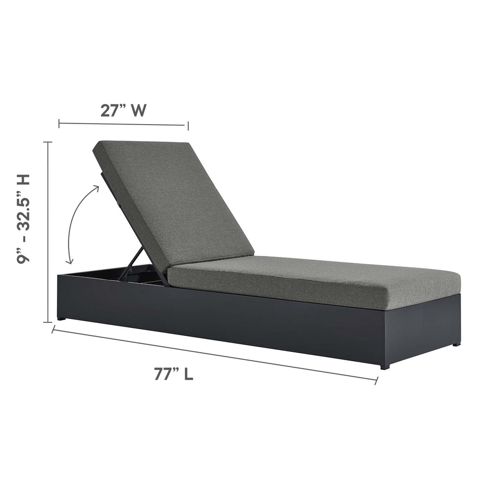 Tahoe Outdoor Patio Powder-Coated Aluminum Chaise Lounge Chair By Modway - EEI-6634 | Outdoor Chaise Lounges | Modishstore - 9