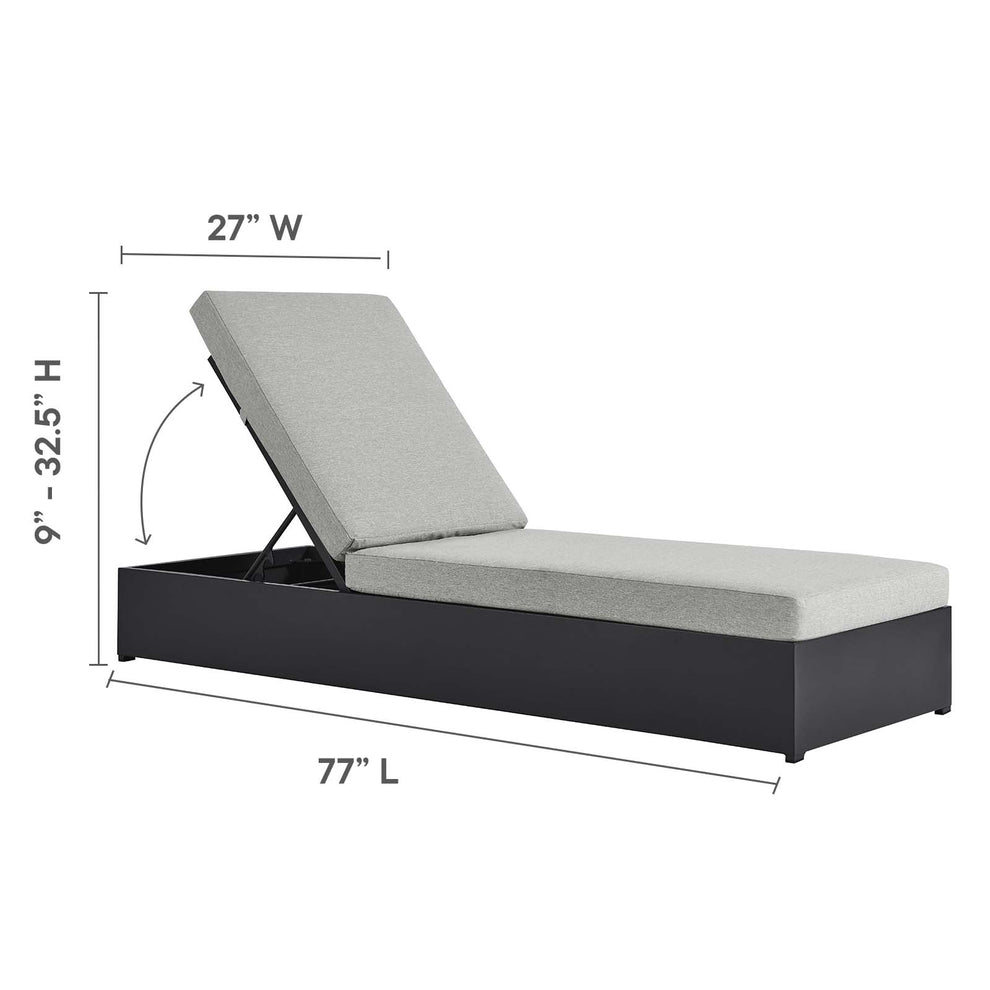 Tahoe Outdoor Patio Powder-Coated Aluminum Chaise Lounge Chair By Modway - EEI-6634 | Outdoor Chaise Lounges | Modishstore - 18