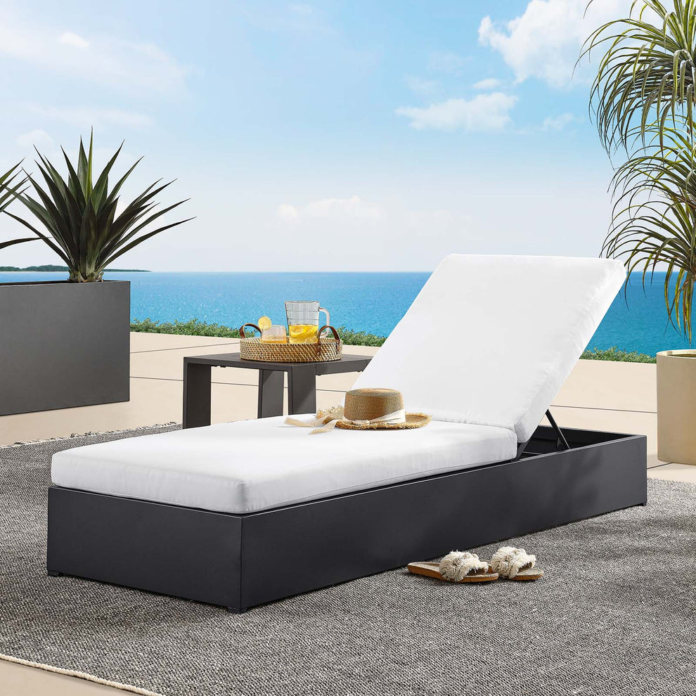 Tahoe Outdoor Patio Powder-Coated Aluminum Chaise Lounge Chair By Modway - EEI-6634 | Outdoor Chaise Lounges | Modishstore - 20