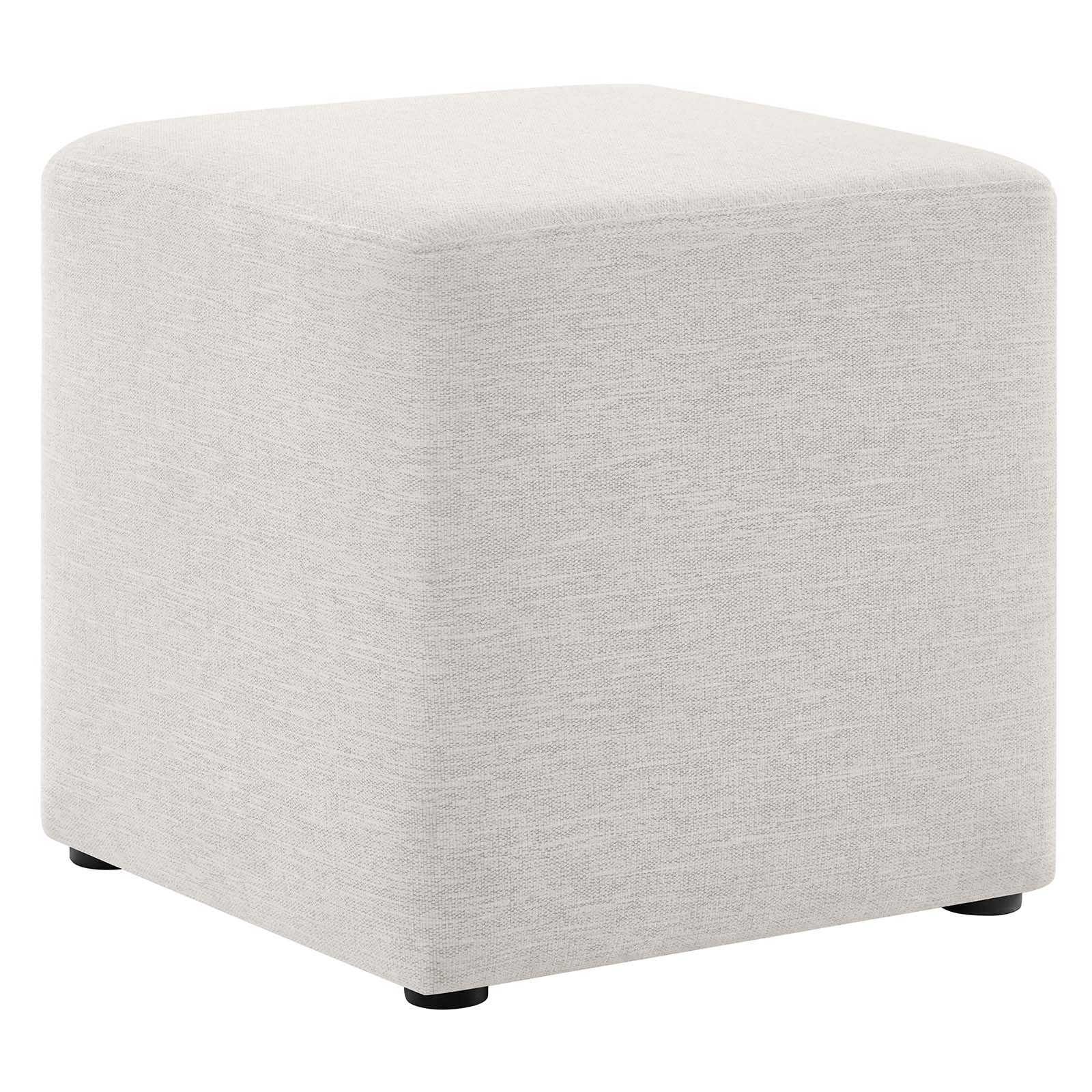 Callum 17" Square Woven Heathered Fabric Upholstered Ottoman By Modway - EEI-6636 | Ottomans | Modishstore - 9
