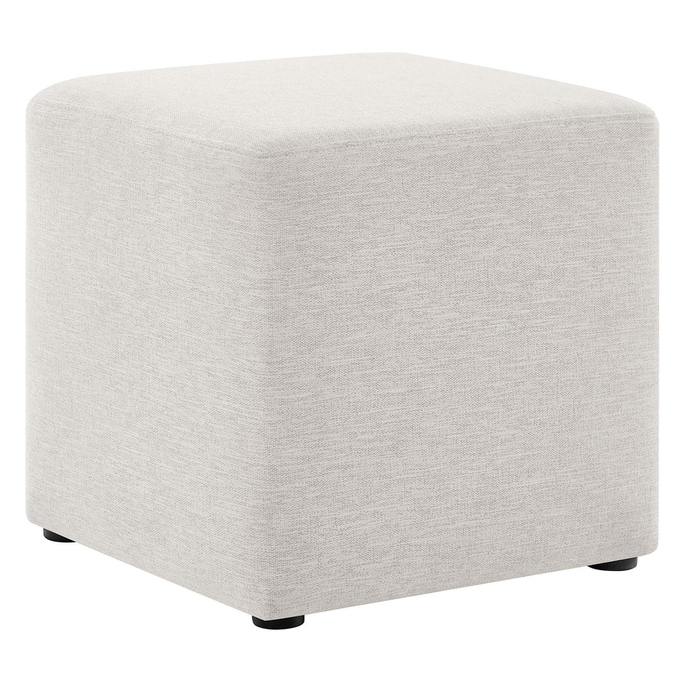 Callum 17" Square Woven Heathered Fabric Upholstered Ottoman By Modway - EEI-6636 | Ottomans | Modishstore - 9