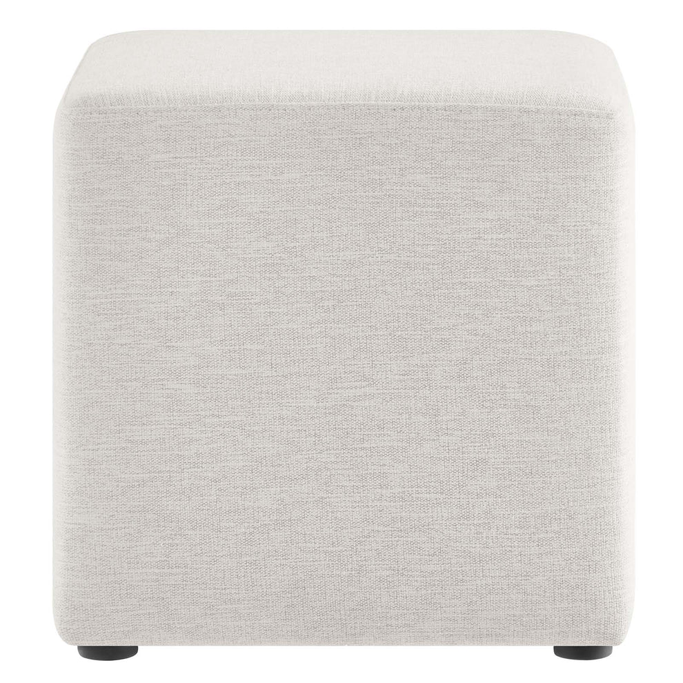 Callum 17" Square Woven Heathered Fabric Upholstered Ottoman By Modway - EEI-6636 | Ottomans | Modishstore - 10