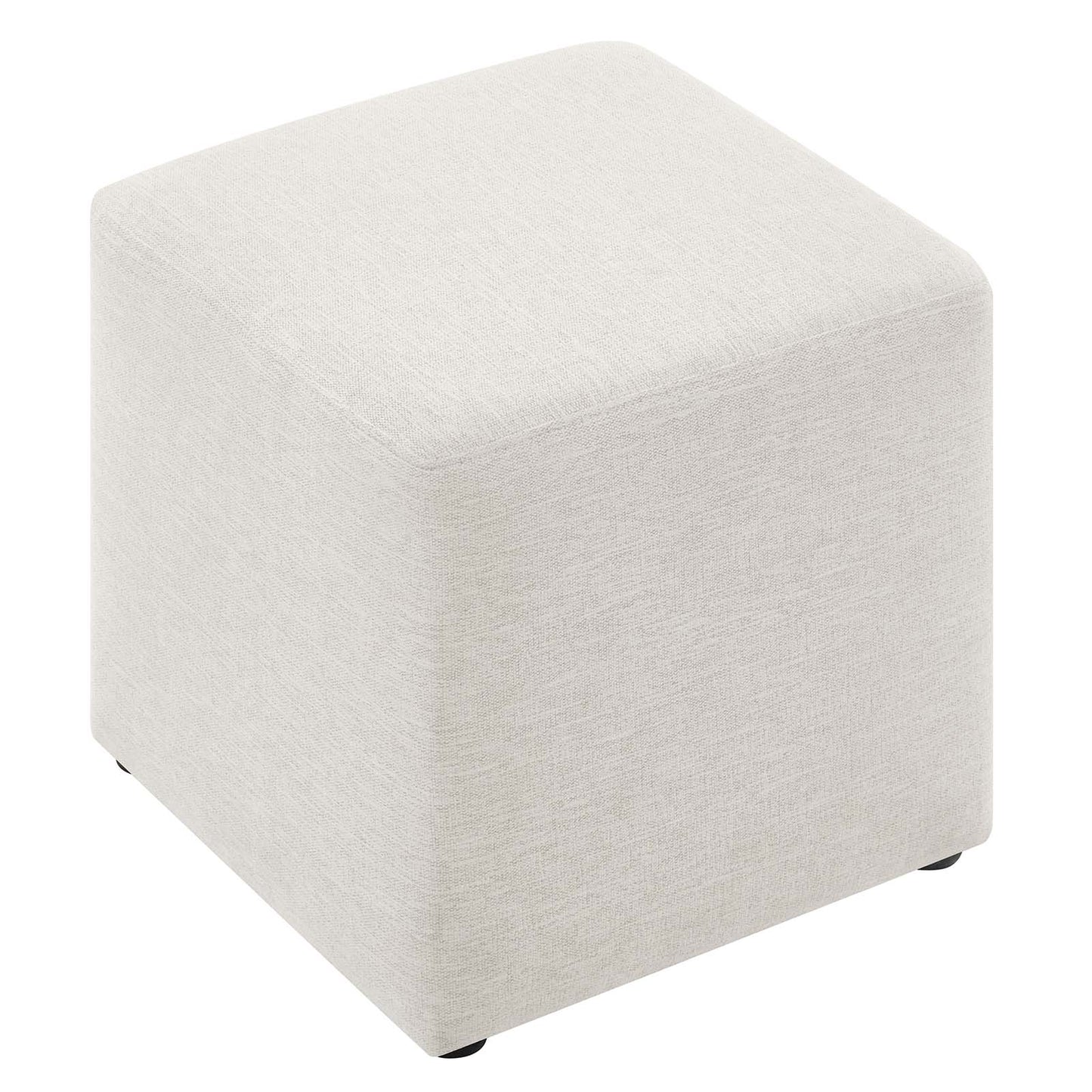 Callum 17" Square Woven Heathered Fabric Upholstered Ottoman By Modway - EEI-6636 | Ottomans | Modishstore - 11