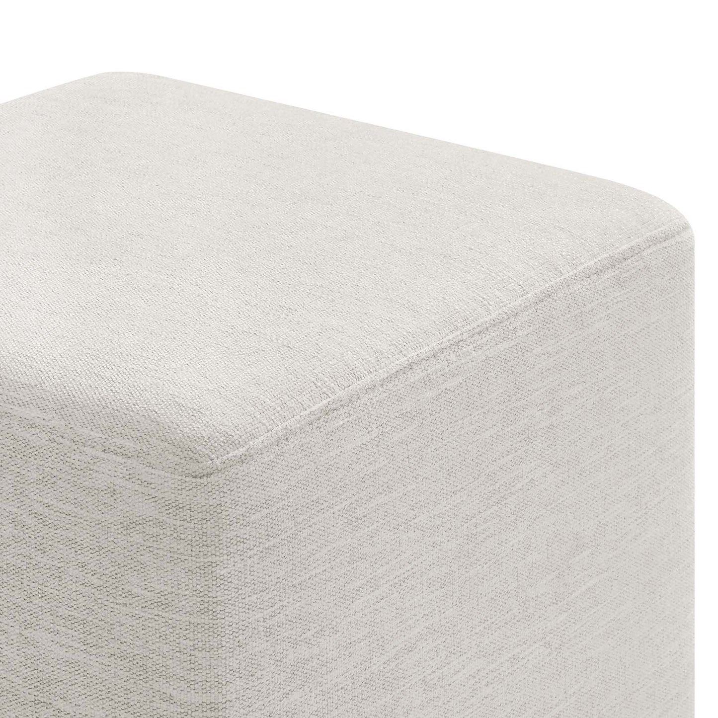 Callum 17" Square Woven Heathered Fabric Upholstered Ottoman By Modway - EEI-6636 | Ottomans | Modishstore - 12