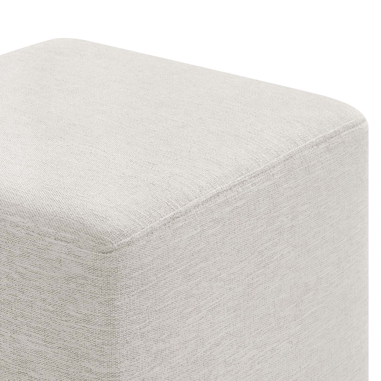 Callum 17" Square Woven Heathered Fabric Upholstered Ottoman By Modway - EEI-6636 | Ottomans | Modishstore - 12