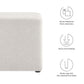 Callum 17" Square Woven Heathered Fabric Upholstered Ottoman By Modway - EEI-6636 | Ottomans | Modishstore - 14