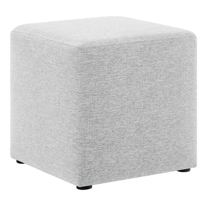 Callum 17" Square Woven Heathered Fabric Upholstered Ottoman By Modway - EEI-6636 | Ottomans | Modishstore - 17