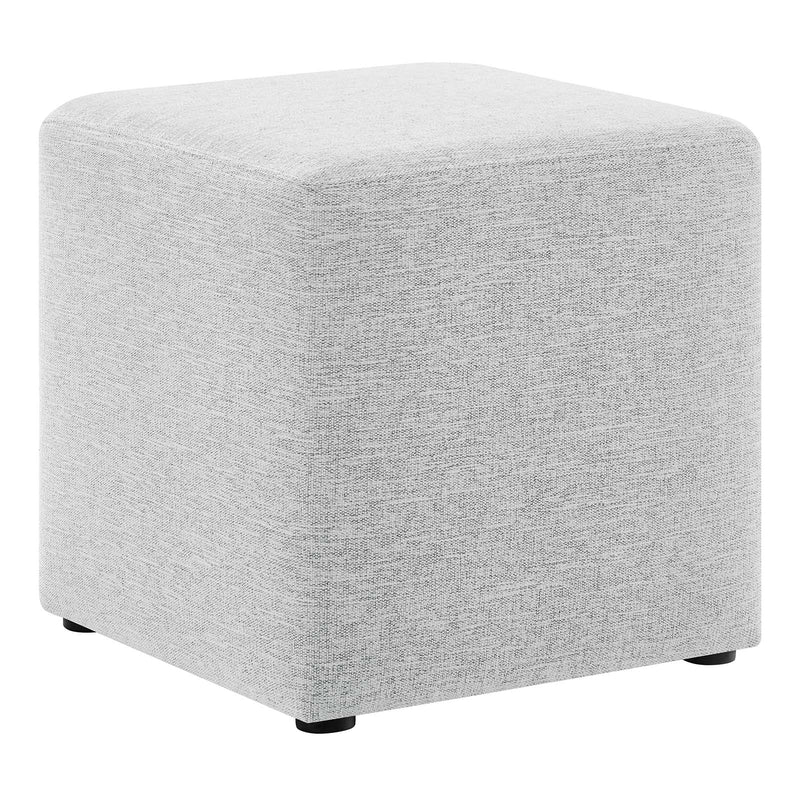 Callum 17" Square Woven Heathered Fabric Upholstered Ottoman By Modway - EEI-6636 | Ottomans | Modishstore - 17