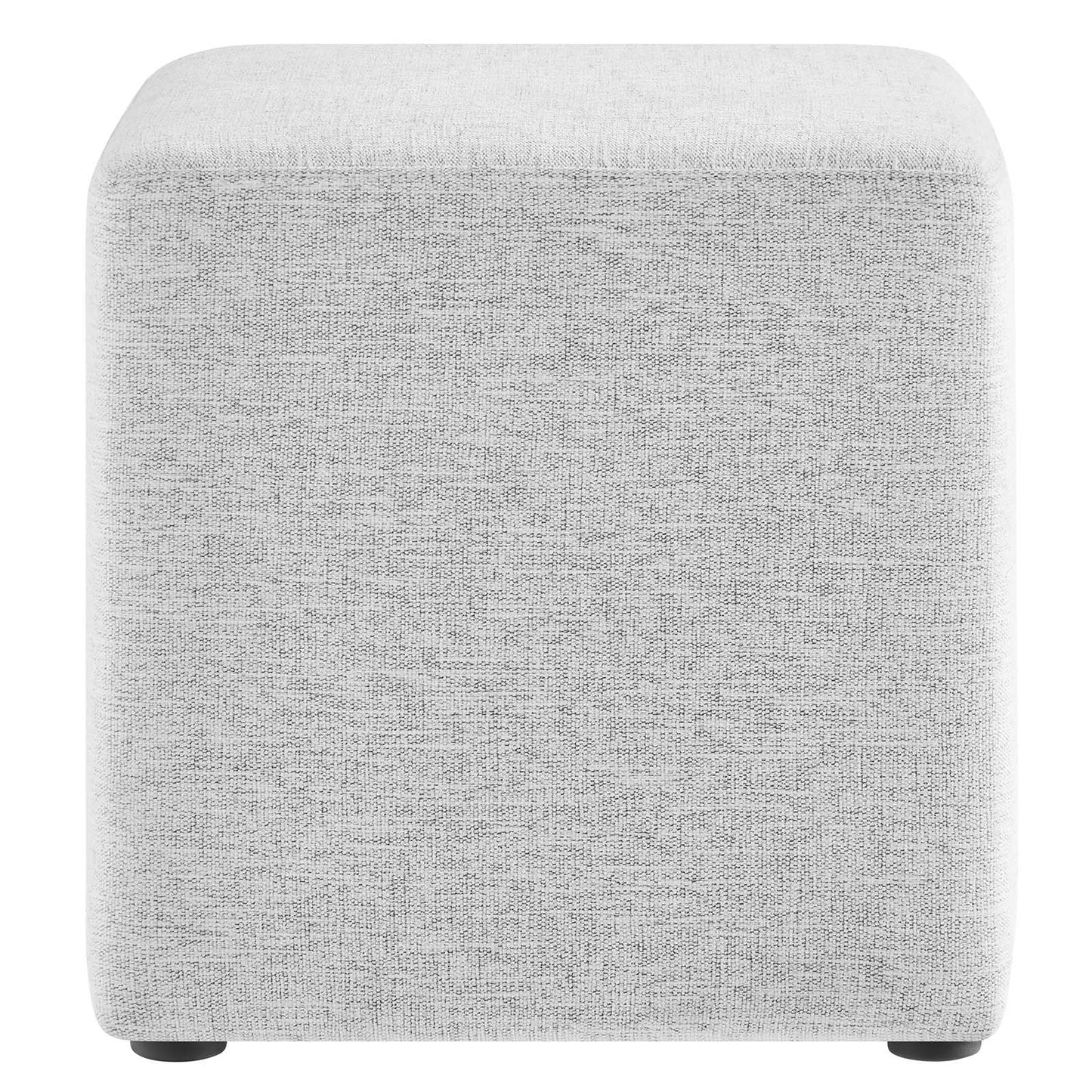 Callum 17" Square Woven Heathered Fabric Upholstered Ottoman By Modway - EEI-6636 | Ottomans | Modishstore - 18
