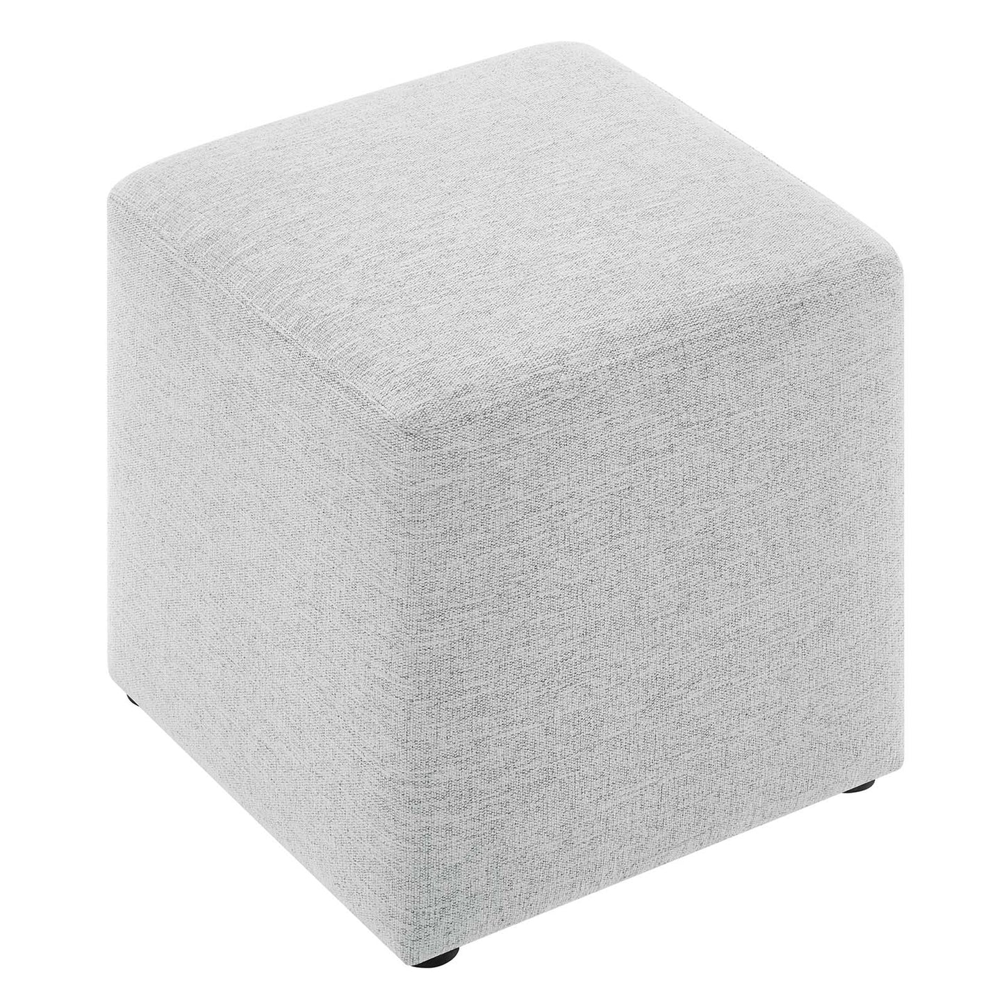 Callum 17" Square Woven Heathered Fabric Upholstered Ottoman By Modway - EEI-6636 | Ottomans | Modishstore - 19